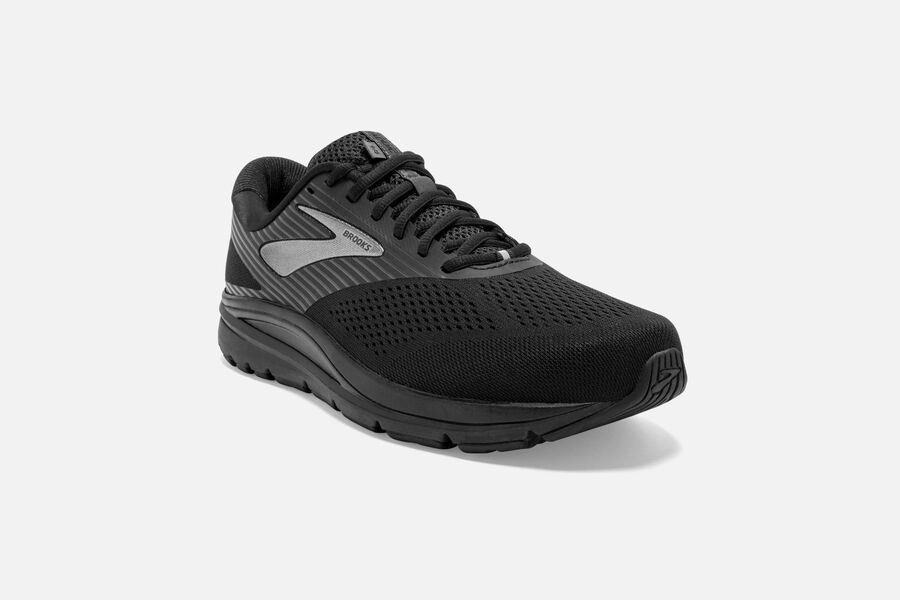 Brooks Running Shoes - Addiction 14 Road Mens - Black/Grey - XHY-743065